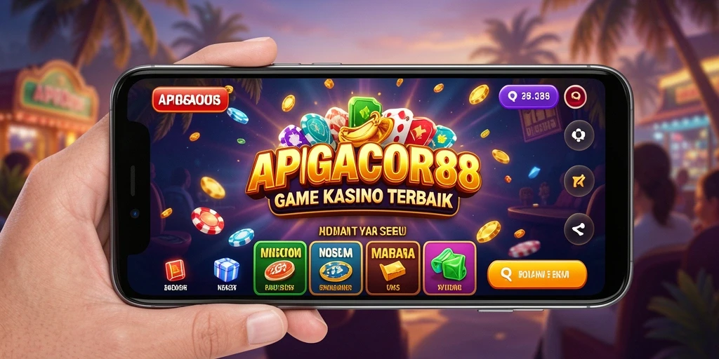 Menampilkan gameplay seru dalam aplikasi Kasino APIGACOR88.