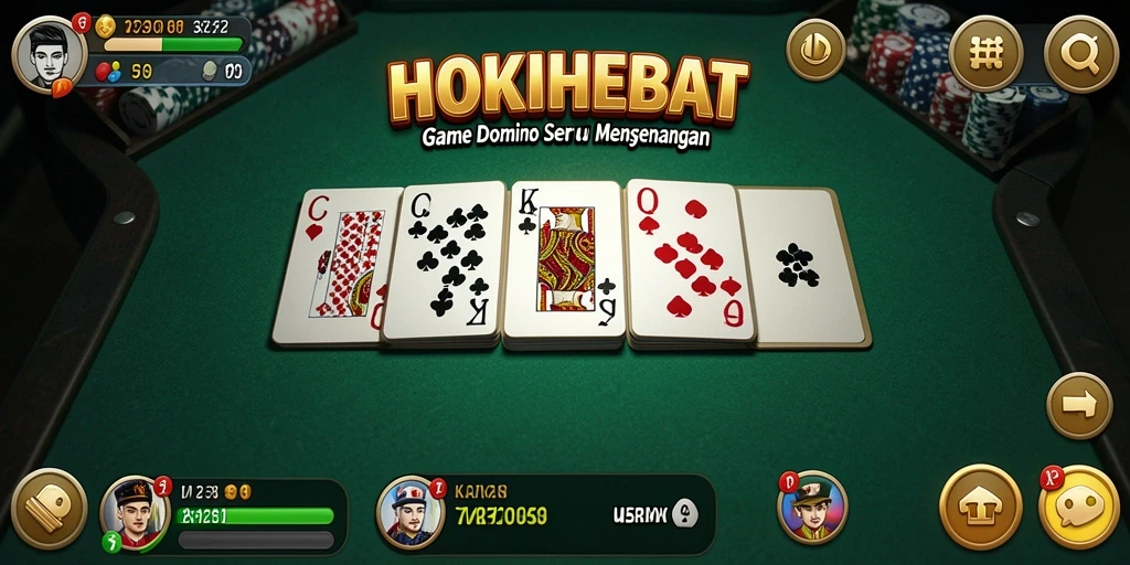 Screenshot HOKIHEBAT yang menampilkan gameplay seru Domino.