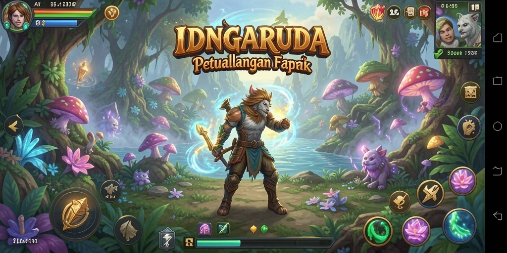 Screenshot menunjukkan aksi gameplay yang seru dalam <strong>IDNGARUDA</strong>.