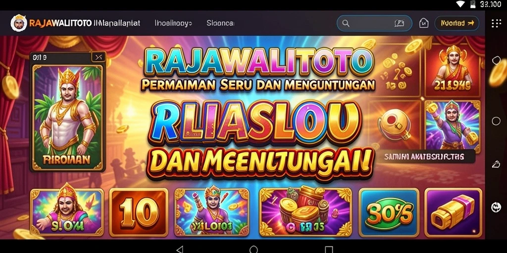 Screenshot utama RAJAWALITOTO yang menampilkan gameplay seru.