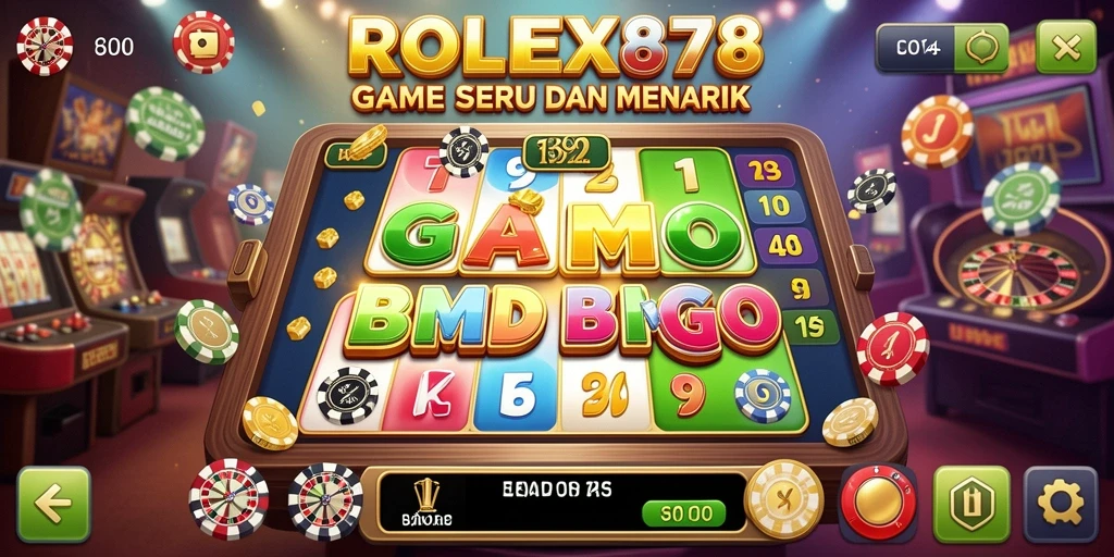 Tampilan gameplay seru Bingo di ROLEX878 yang mengasyikkan.