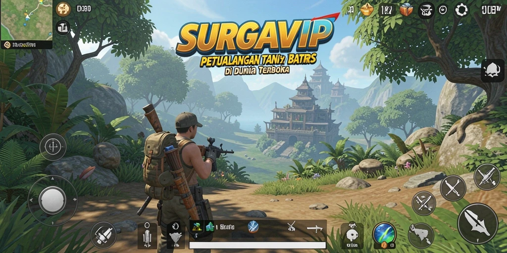 Tampilan menarik dari gameplay Open World SURGAVIP.